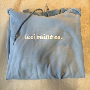 blue hoodie size XL sunshine luciraineco